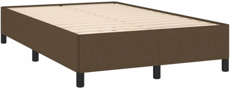 VidaXL -Boxspring-met-matras-stof-donkerbruin-120x190-cm - Foto 4