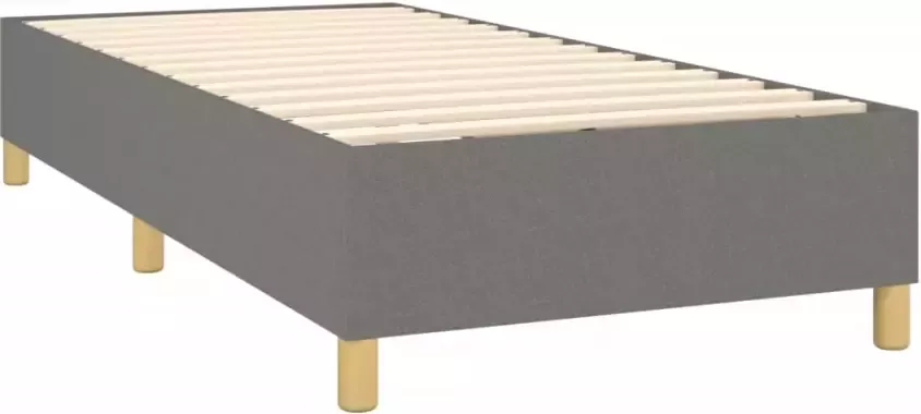 Vida XL Boxspring met matras stof donkergrijs 100x200 cm SKU: V3141994 - Foto 4