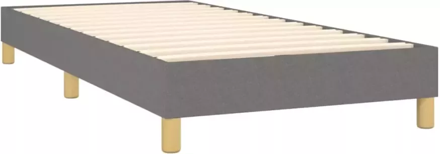 Vida XL Boxspring met matras stof donkergrijs 100x200 cm SKU: V3144152 - Foto 3