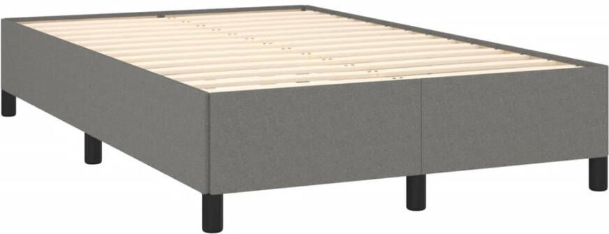 Vida XL Boxspring met matras stof donkergrijs 120x190 cm SKU: V3269691