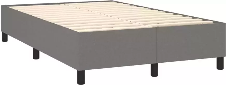 Vida XL Boxspring met matras stof donkergrijs 120x200 cm SKU: V3142562 - Foto 3