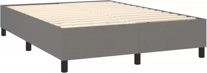 VidaXL -Boxspring-met-matras-stof-donkergrijs-140x200-cm - Foto 3