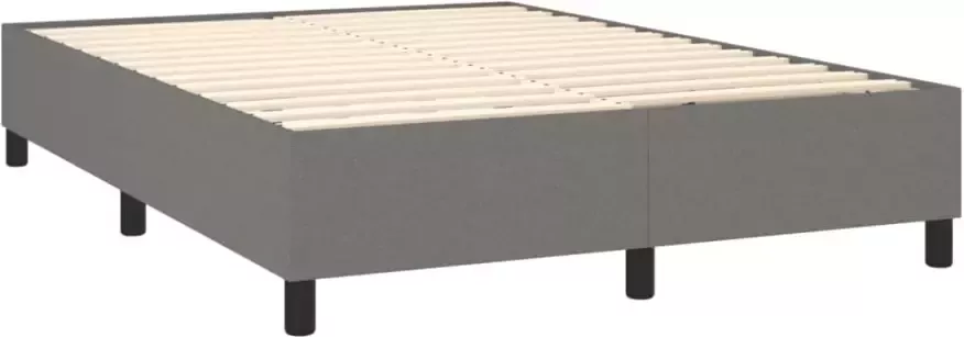 VidaXL -Boxspring-met-matras-stof-donkergrijs-140x200-cm - Foto 5