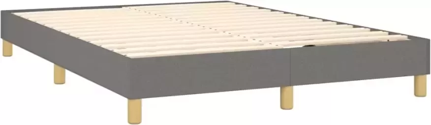 Vida XL Boxspring met matras stof donkergrijs 140x200 cm SKU: V3144078 - Foto 4