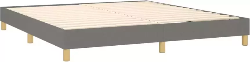 Vida XL Boxspring met matras stof donkergrijs 160x200 cm SKU: V3144184 - Foto 6