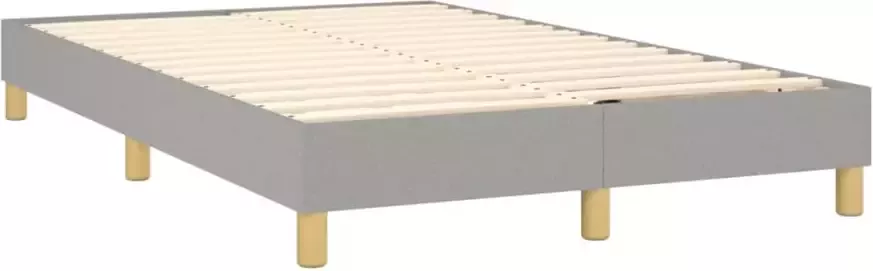 Vida XL Boxspring met matras stof lichtgrijs 120x200 cm SKU: V3144159 - Foto 4