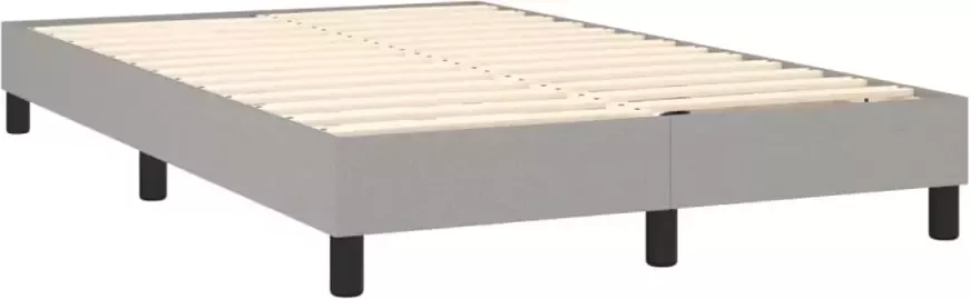 Vida XL Boxspring met matras stof lichtgrijs 120x200 cm SKU: V3144061 - Foto 3