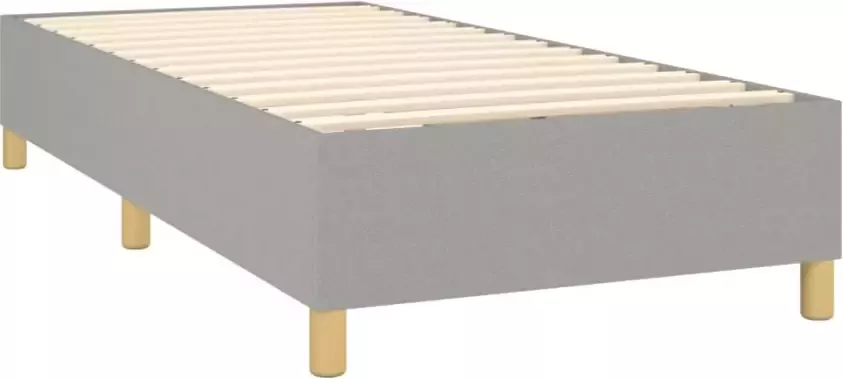 Vida XL Boxspring met matras stof lichtgrijs 80x200 cm SKU: V3144474 - Foto 4