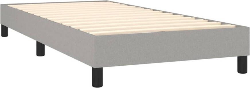 Vida XL Boxspring met matras stof lichtgrijs 90x190 cm SKU: V3144037 - Foto 5