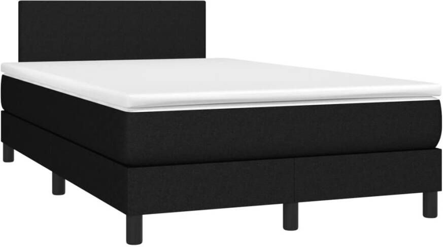 Vida XL Boxspring met matras stof zwart 120x190 cm SKU: V3270392 - Foto 8