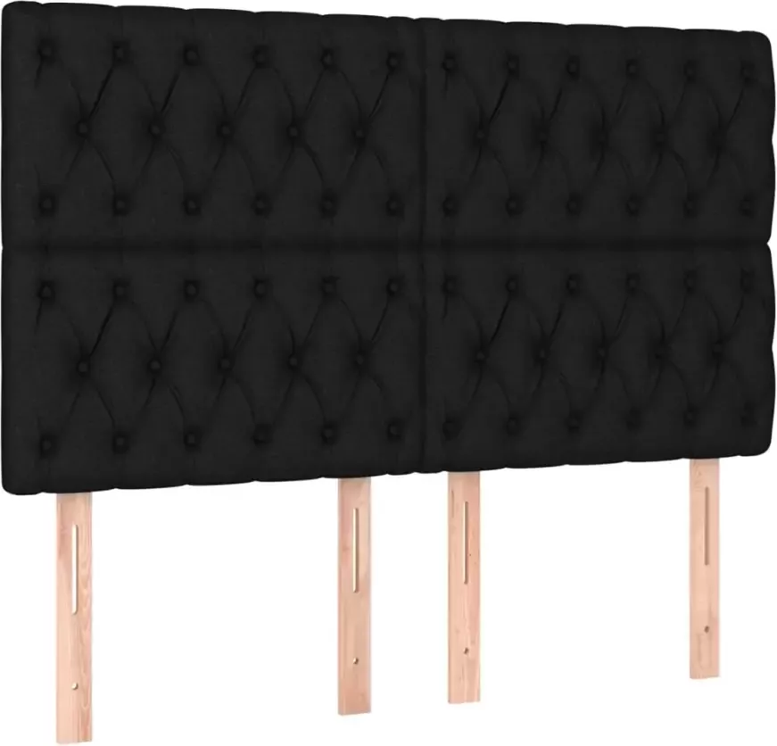 Vida XL Boxspring met matras stof zwart 140x190 cm SKU: V3144417 - Foto 16