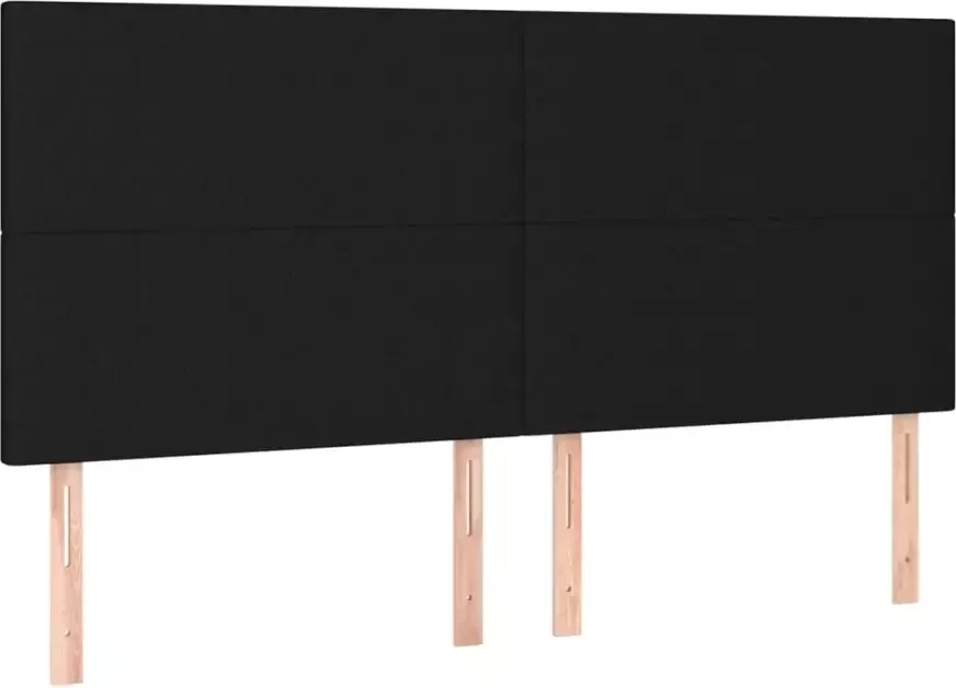 VidaXL -Boxspring-met-matras-stof-zwart-160x200-cm - Foto 3