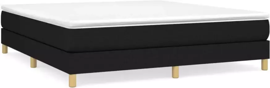 Vida XL Boxspring met matras stof zwart 180x200 cm SKU: V3144095 - Foto 4