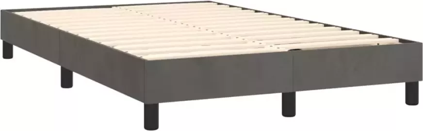 VidaXL Bedframe zonder matras 120x200 cm fluweel donkergrijs - Foto 4