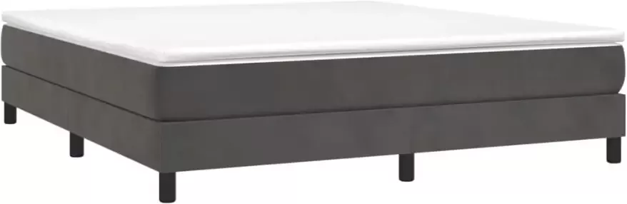 VidaXL Bedframe zonder matras 180x200 cm fluweel donkergrijs - Foto 8