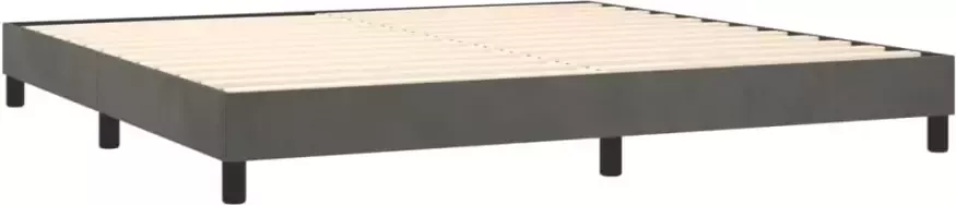 VidaXL Bedframe zonder matras 200x200 cm fluweel donkergrijs - Foto 4