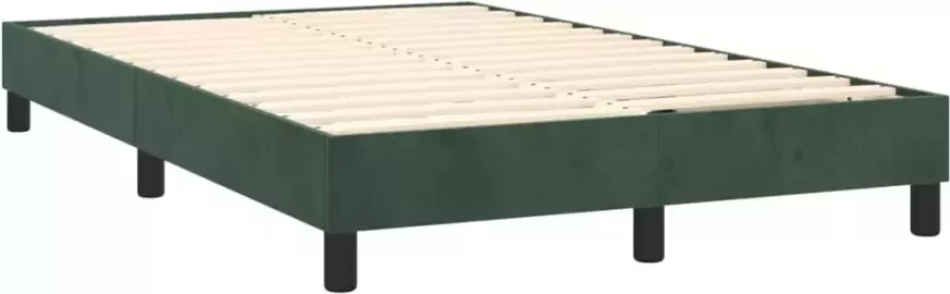 VidaXL Bedframe zonder matras 120x200 cm fluweel donkergroen - Foto 5