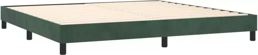 VidaXL Bedframe zonder matras 200x200 cm fluweel donkergroen - Foto 6