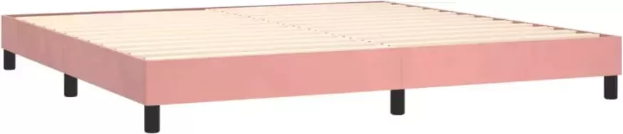 VidaXL Boxspringbedframe fluweel roze 200x200 cm - Foto 3
