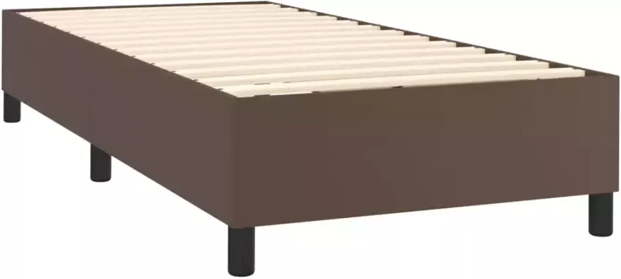 VidaXL -Boxspringframe-kunstleer-bruin-80x200-cm - Foto 2