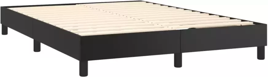 VidaXL Boxspringbedframe kunstleer zwart 140x190 cm - Foto 5