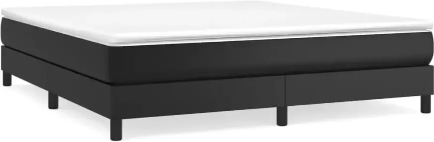 VidaXL Boxspringbedframe kunstleer zwart 160x200 cm - Foto 5