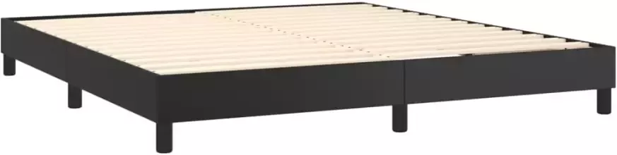 VidaXL Boxspringbedframe kunstleer zwart 160x200 cm - Foto 4