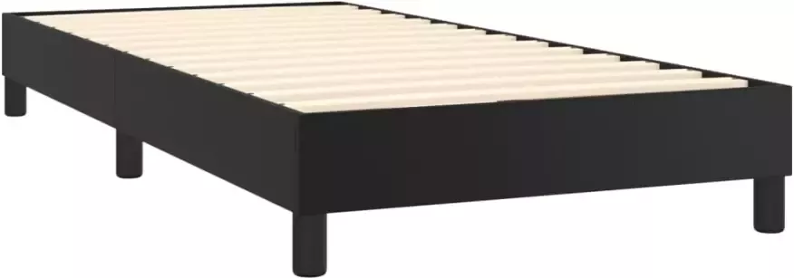 VidaXL Boxspringbedframe kunstleer zwart 90x200 cm - Foto 4
