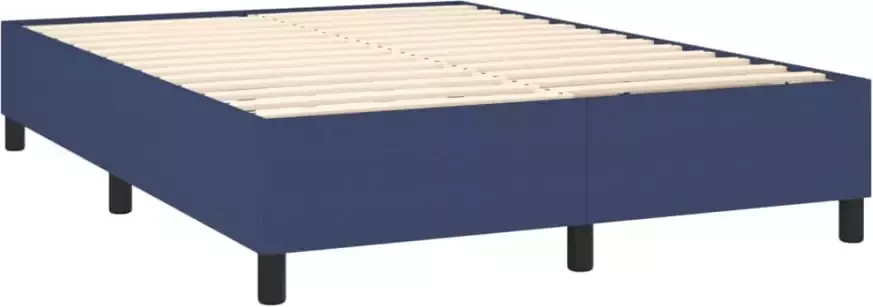 VidaXL Bedframe zonder matras stof blauw 140x190 cm - Foto 7