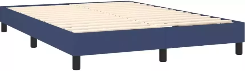 VidaXL Bedframe zonder matras stof blauw 140x190 cm - Foto 5