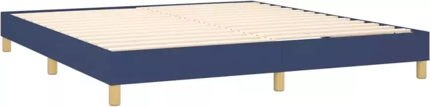 VidaXL Bedframe zonder matras stof blauw 180x200 cm - Foto 5