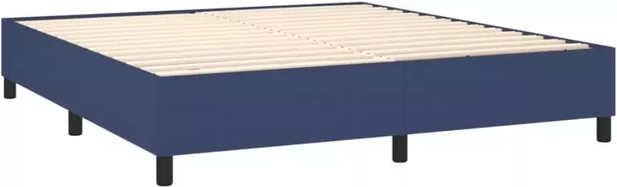 VidaXL Bedframe zonder matras stof blauw 180x200 cm - Foto 8