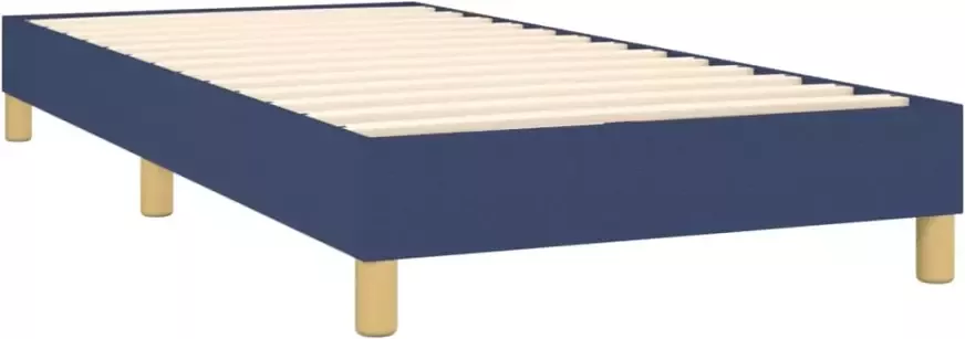 VidaXL Bedframe zonder matras 80x200 cm stof blauw - Foto 8