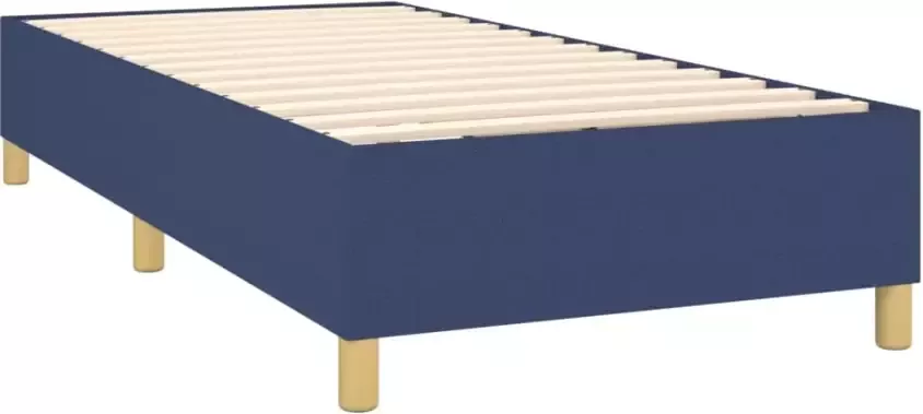 VidaXL Bedframe zonder matras 80x200 cm stof blauw - Foto 4