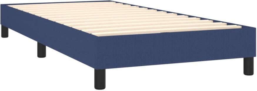 VidaXL Bedframe zonder matras 90x190 cm stof blauw - Foto 4