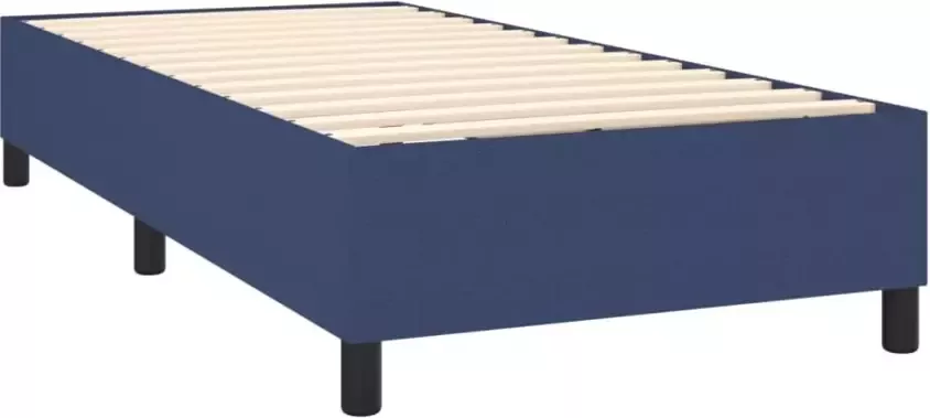 VidaXL Bedframe zonder matras 90x200 cm stof blauw - Foto 6