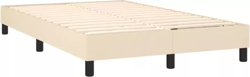 VidaXL Bedframe zonder matras 120x200 cm stof crÃ¨mekleurig - Foto 6