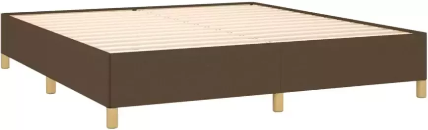 VidaXL Bedframe zonder matras stof donkerbruin 160x200 cm - Foto 14