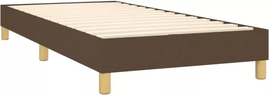 VidaXL Bedframe zonder matras 90x190 cm stof donkerbruin - Foto 6