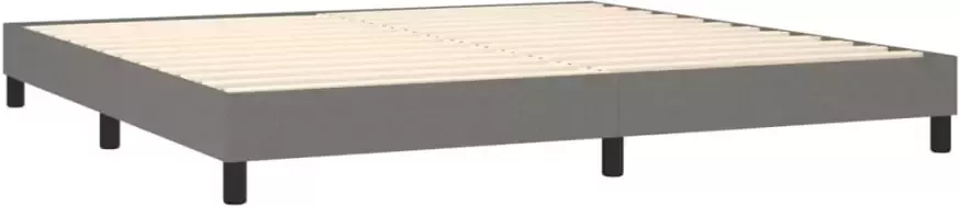 VidaXL Bedframe zonder matras stof donkergrijs 200x200 cm - Foto 5