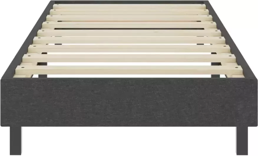 VidaXL -Boxspringframe-stof-grijs-100x200-cm