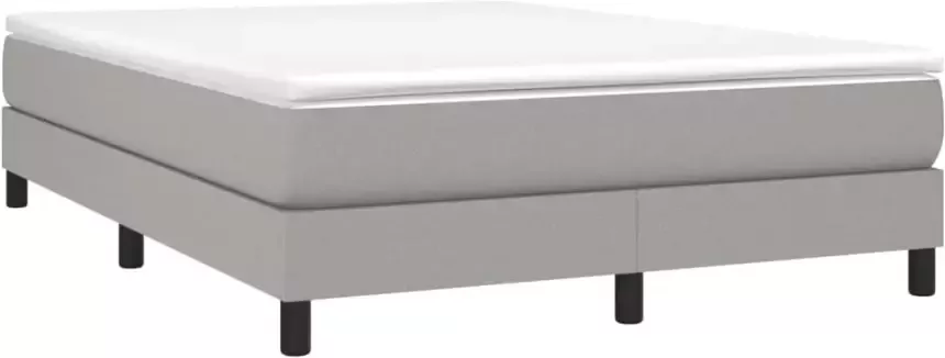 VidaXL Bedframe zonder matras stof lichtgrijs 140x200 cm - Foto 5