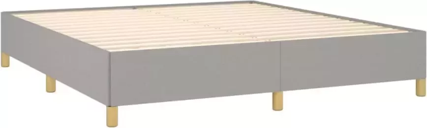 VidaXL Bedframe zonder matras stof lichtgrijs 180x200 cm - Foto 6