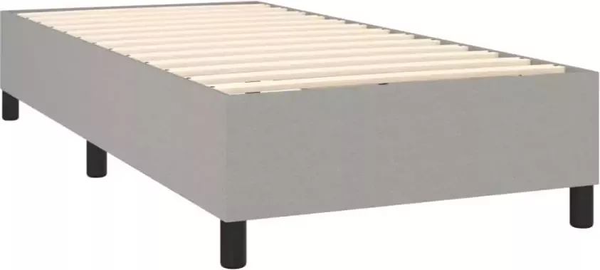 VidaXL Bedframe zonder matras 80x200 cm stof lichtgrijs - Foto 4
