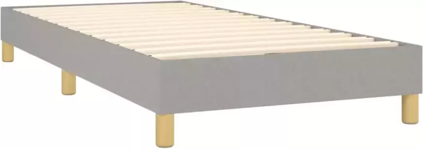 VidaXL Bedframe zonder matras 90x190 cm stof lichtgrijs - Foto 4