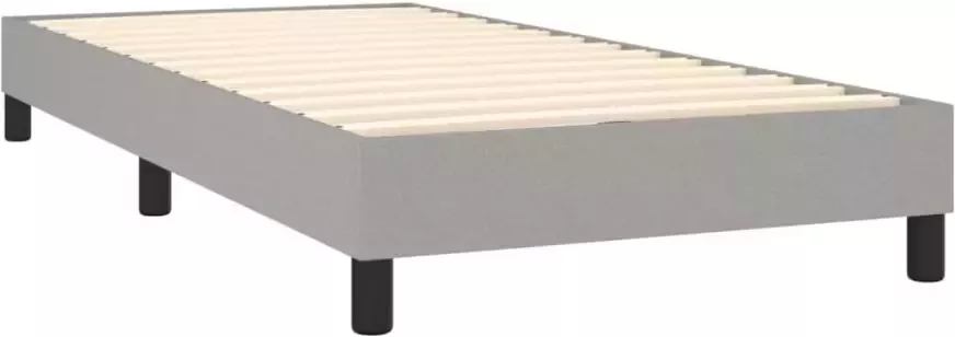 VidaXL Bedframe zonder matras 90x200 cm stof lichtgrijs - Foto 6