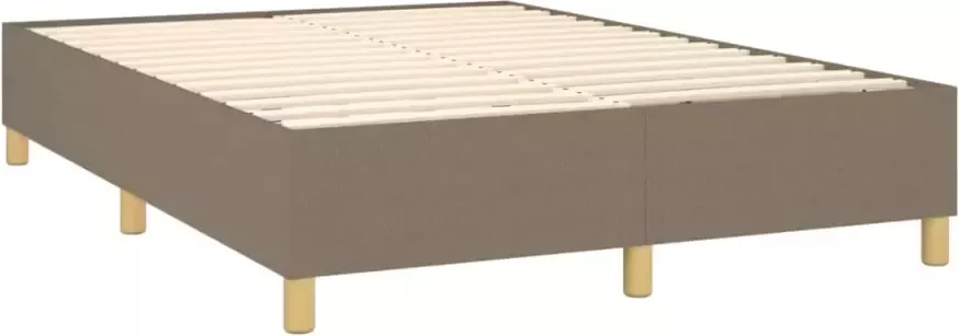 VidaXL Bedframe zonder matras stof taupe 140x190 cm - Foto 4