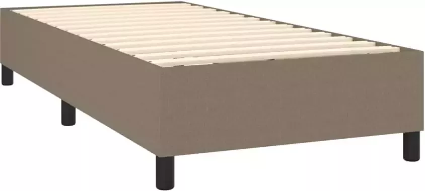 VidaXL Bedframe zonder matras 80x200 cm stof taupe - Foto 4