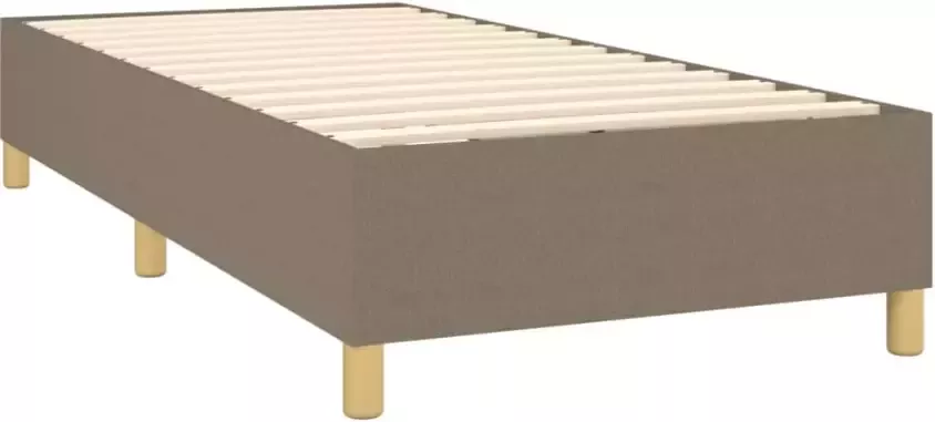 VidaXL Bedframe zonder matras 80x200 cm stof taupe - Foto 3