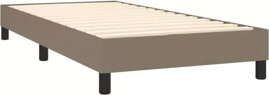 VidaXL Bedframe zonder matras 90x200 cm stof taupe - Foto 5